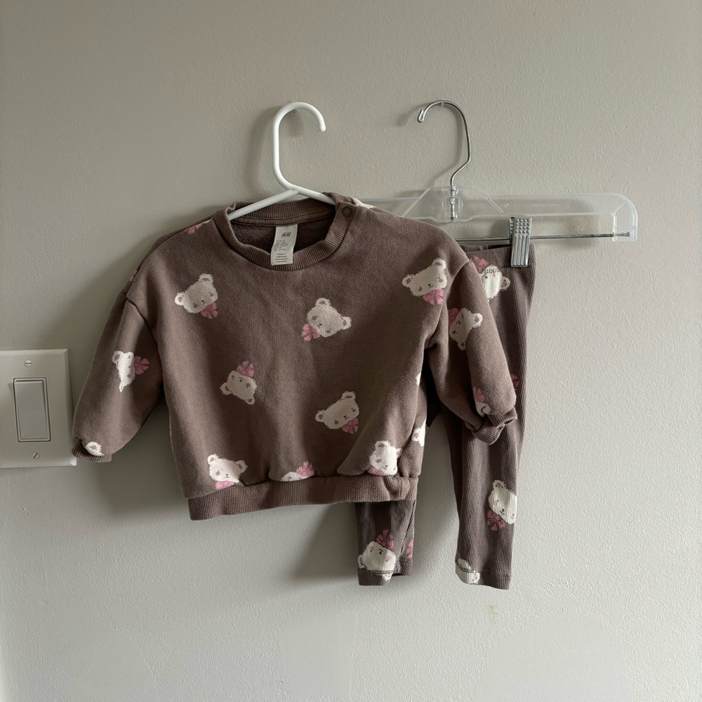 H&M baby girls matching set